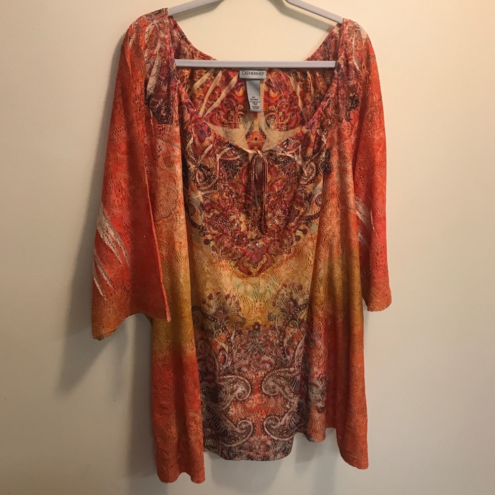 Catherines Crochet Top Sz 5x